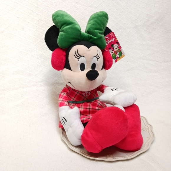20" Disney Holiday Snowflake Minnie Mouse Plush - Picture 5 of 8